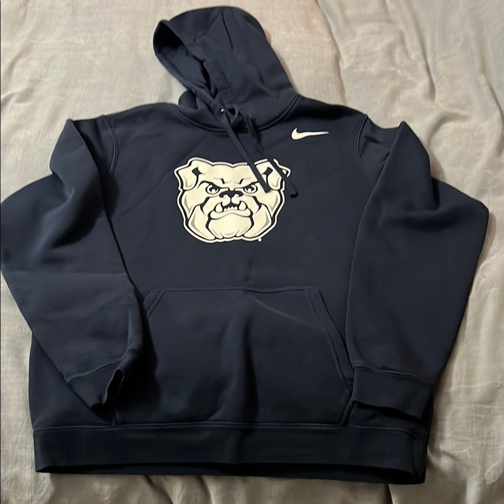 Butler University Nike Women’s Blue Hoodie with Bulldog Logo